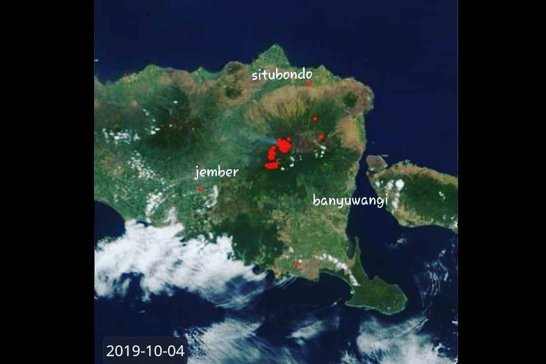 Tim Gabungan dari Bondowoso Padamkan Kebakaran Hutan Gunung Raung