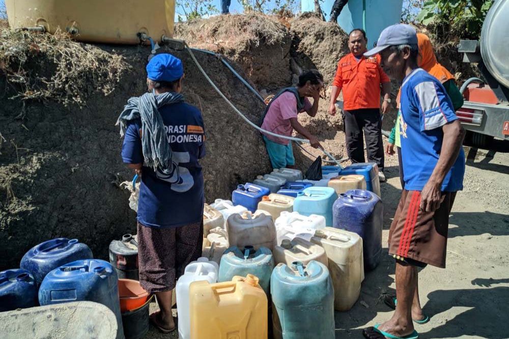 BPBD Ponorogo Siapkan 72.000 Liter Air Bersih Setiap Minggu