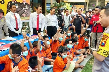 Sebulan, Polres Gresik Bekuk 18 Tersangka Kasus Narkoba