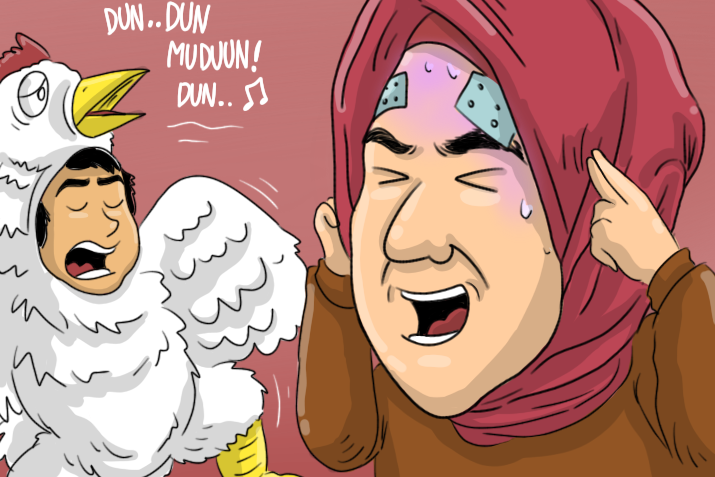 Wajah Muram Pedagang Ayam