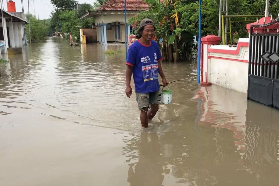 Tanggul Kembali Jebol, Puluhan Rumah di Bangsal Kembali Terendam Air