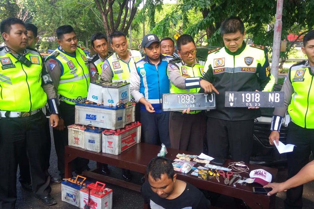 Spesialis Pencuri Aki Truk di Rest Area Tol Diringkus