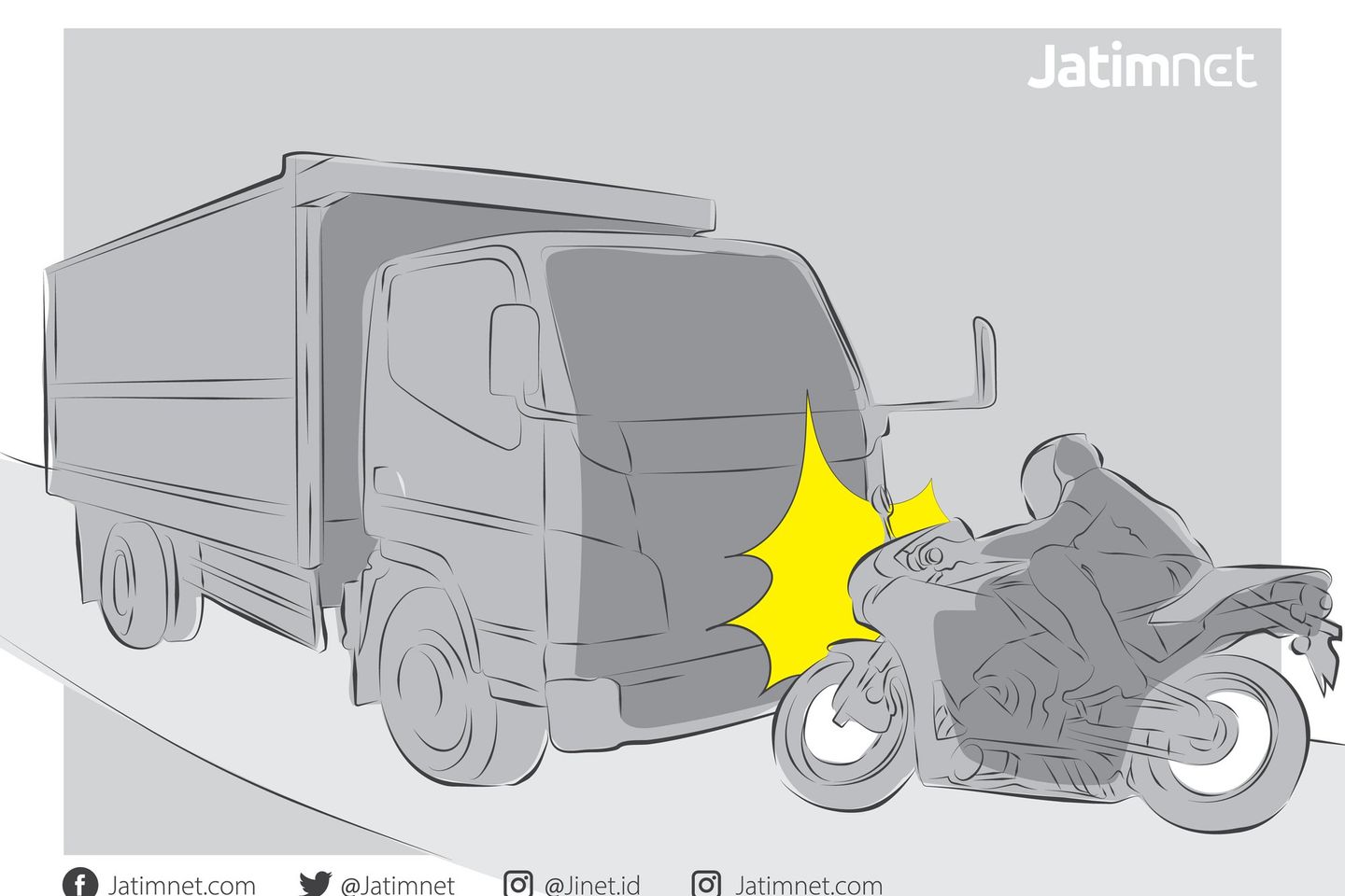 Kecelakaan di Mojokerto, Satu Pengendara Motor Meninggal