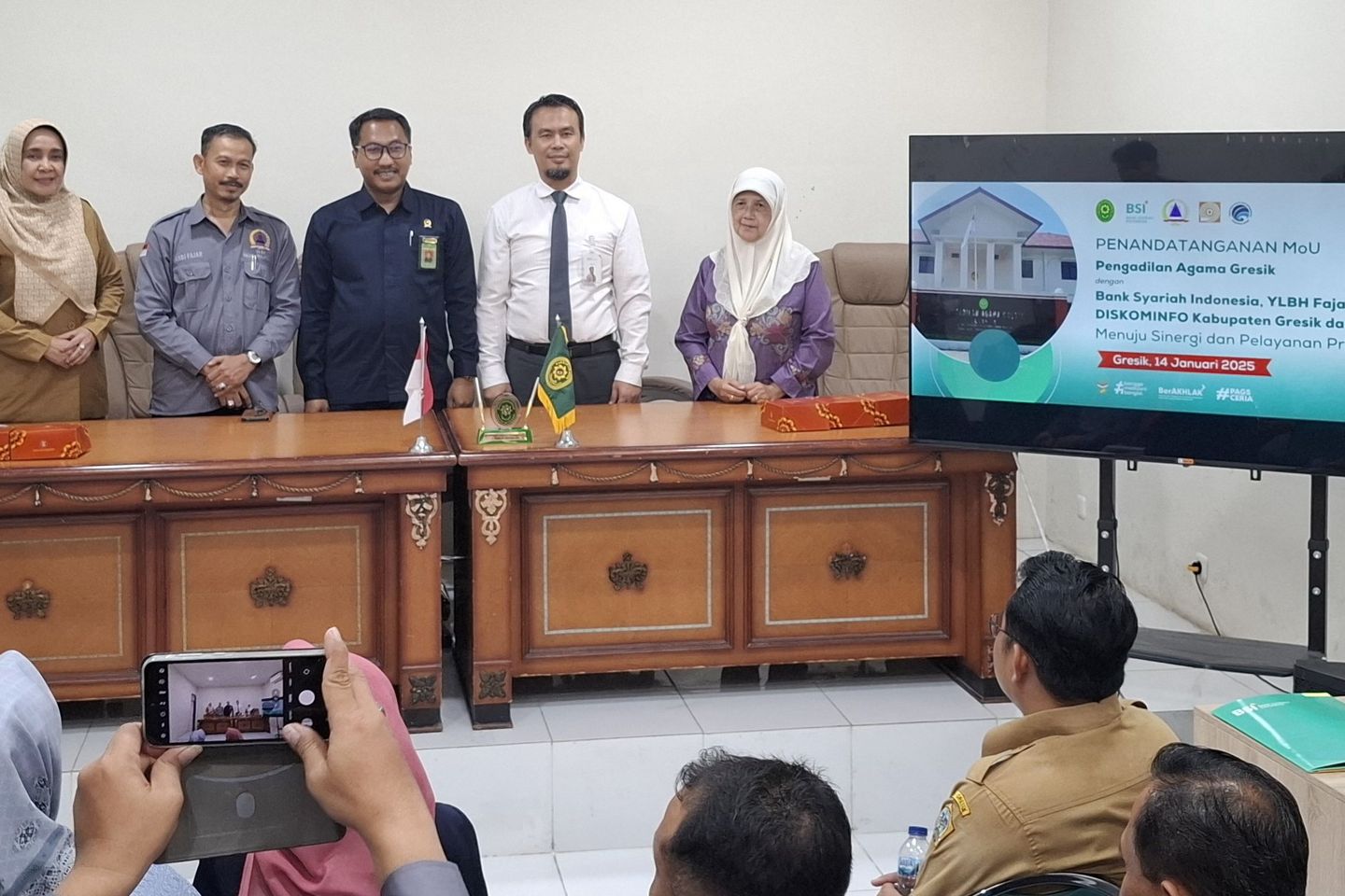 Tingkatkan Layanan Publik, Pengadilan Agama Gresik Jalin Kerjasama dengan Perbankan hingga Media