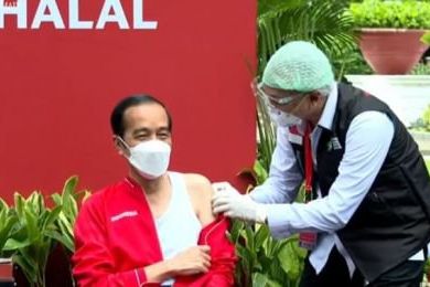 Presiden Jokowi Vaksin Sinovac Dosis Kedua