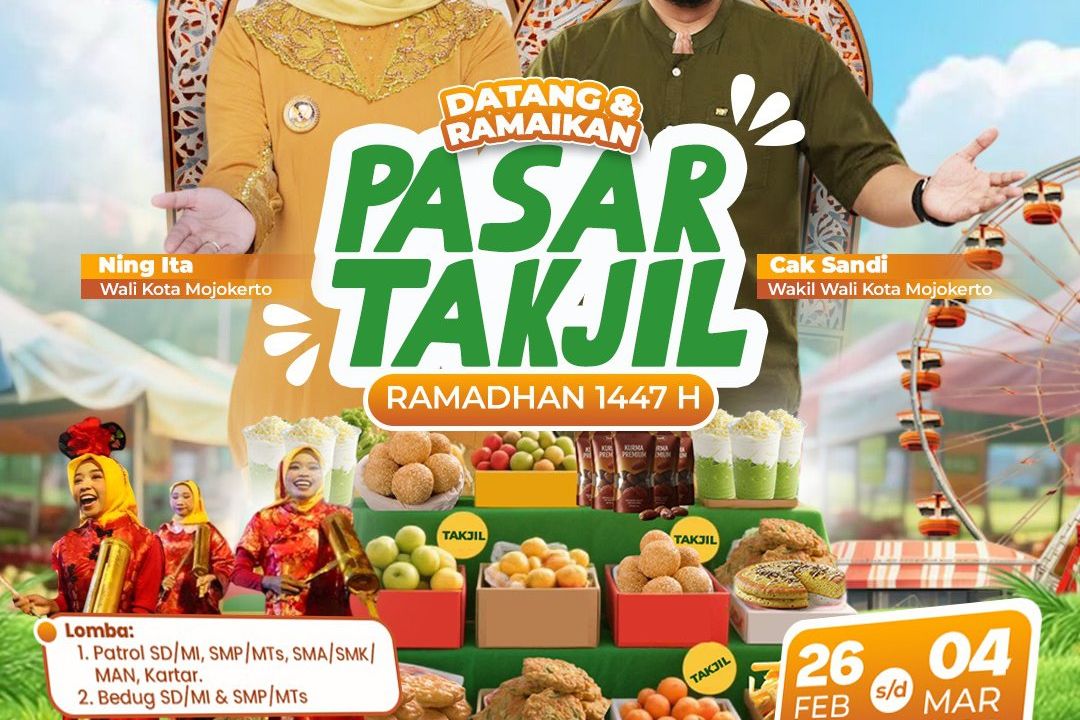 Selain UMKM, Lomba Patrol dan Bedug Bakal Semarakkan Pasar Takjil Mojokerto