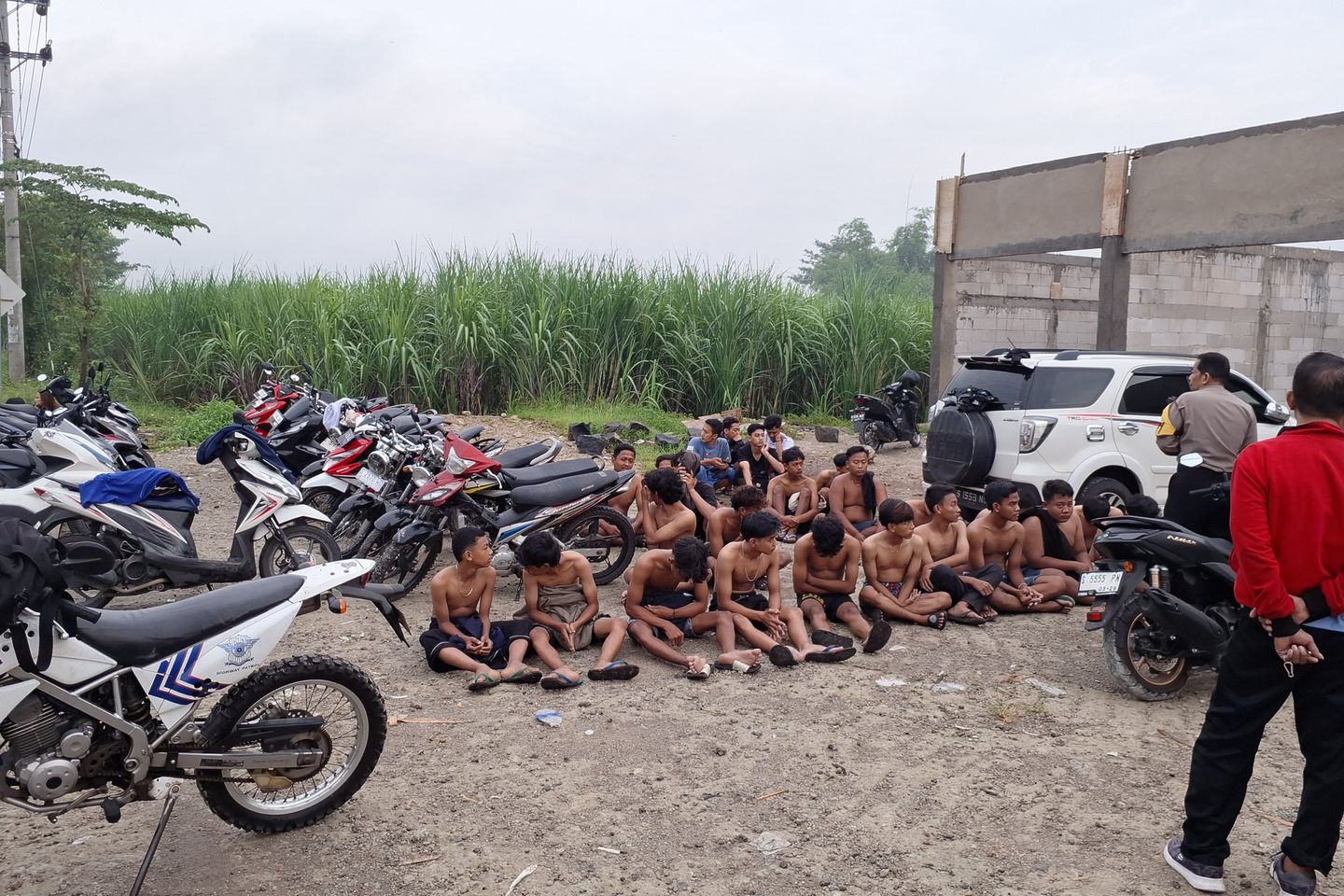 Hendak Balap Liar, 19 Motor Terjaring Razia di Tumapel Mojokerto
