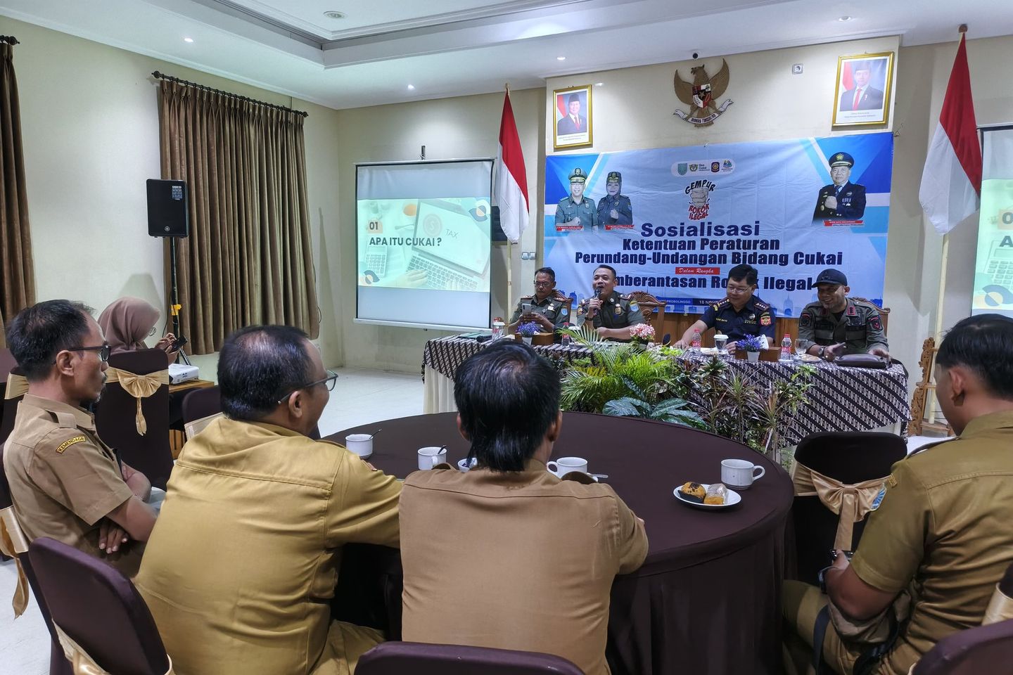 Sosialisasi Gempur Rokok Ilegal di Kota Probolinggo, Camat dan Lurah Diminta jadi Garda Terdepan