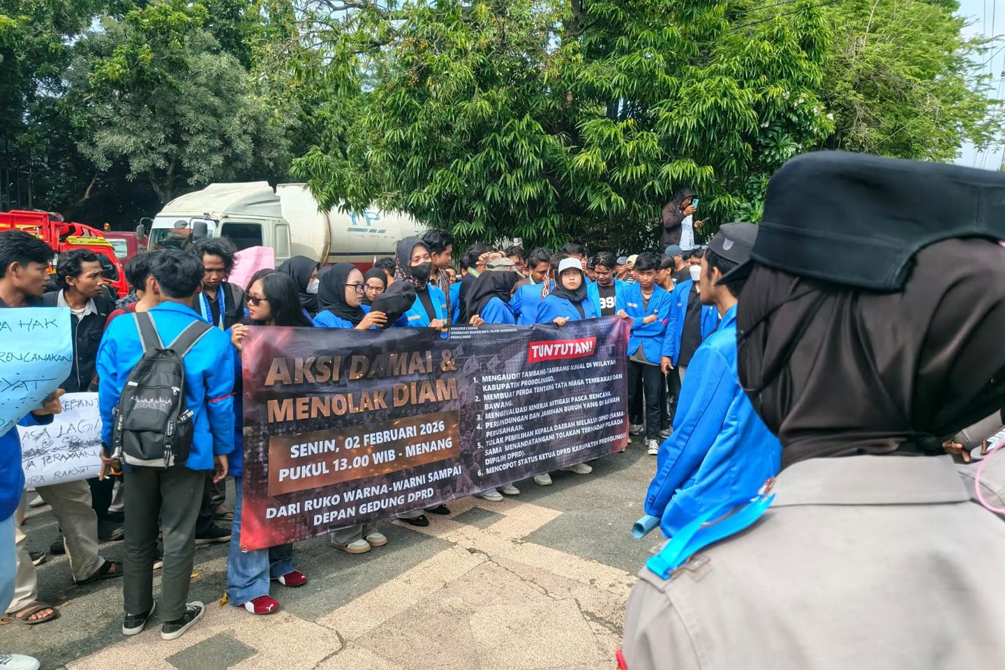 Gelar Demonstrasi di DPRD Kabupaten Probolinggo, Ini Tuntutan PMII