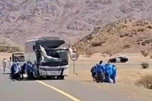 Bus Jemaah Haji asal Probolinggo Kecelakaan di Madinah