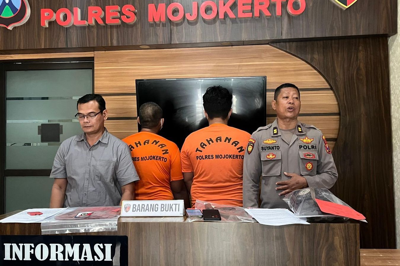 Polisi Bekuk Pelaku Premanisme yang Memalak Sopir Truk di Mojokerto