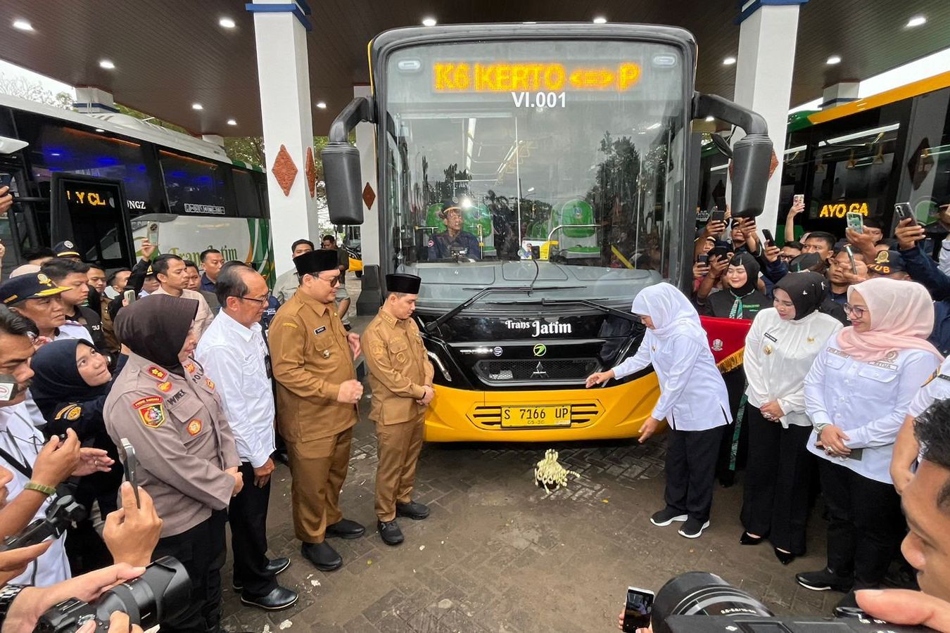 Bus Trans Jatim Koridor VI “Gajah Mada” Resmi Layani Rute Mojokerto–Sidoarjo