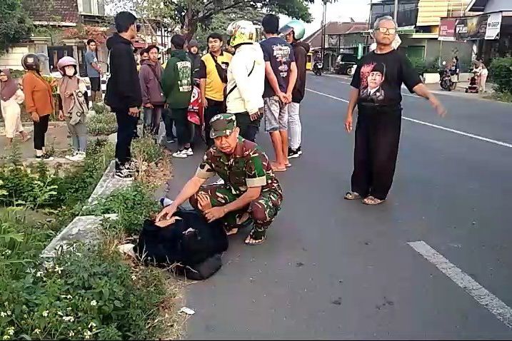 Pulang Kerja, Wanita asal Dlanggu Terlibat Kecelakaan hingga Terluka