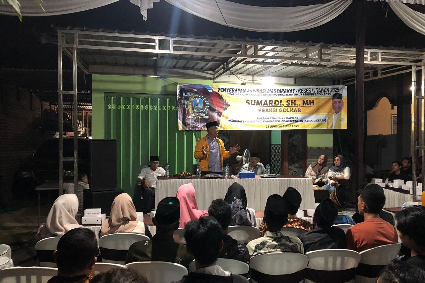 Serap Aspirasi Warga Pungging, Sumardi Janji Perjuangkan Alat Pertanian dan Perbaikan Jembatan