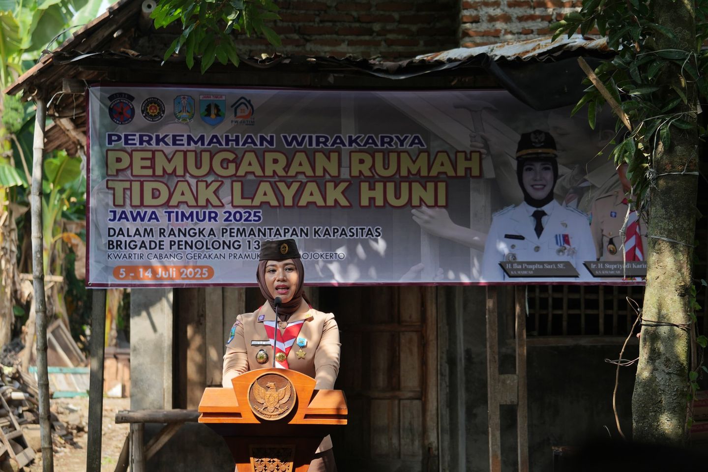 Buka Perkemahan Wirakarya, Ning Ita: Wujudkan Nilai Pramuka lewat Pemugaran RTLH