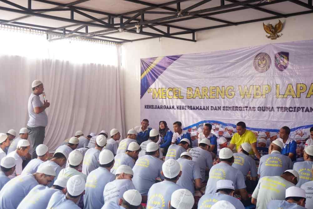 Lapas Mojokerto Hangatkan Hubungan Petugas dan Warga Binaan lewat ”Mecel Bareng”