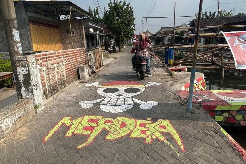 Mural Bajak Laut Topi Jerami One Piece Heboh di Mojokerto, Dihapus atas Perintah Polisi