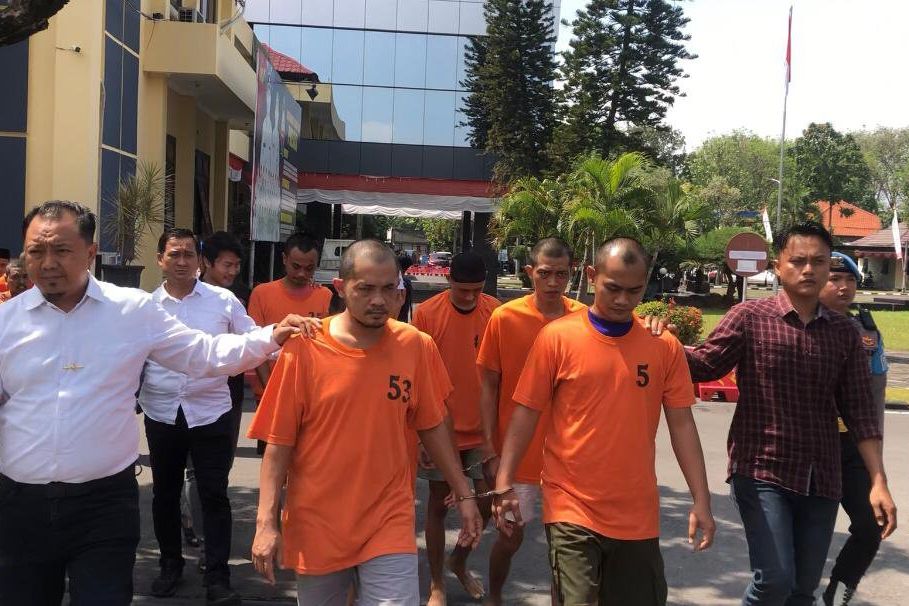 Beraksi di Jalanan, Delapan Pencuri Diamankan Polres Mojokerto