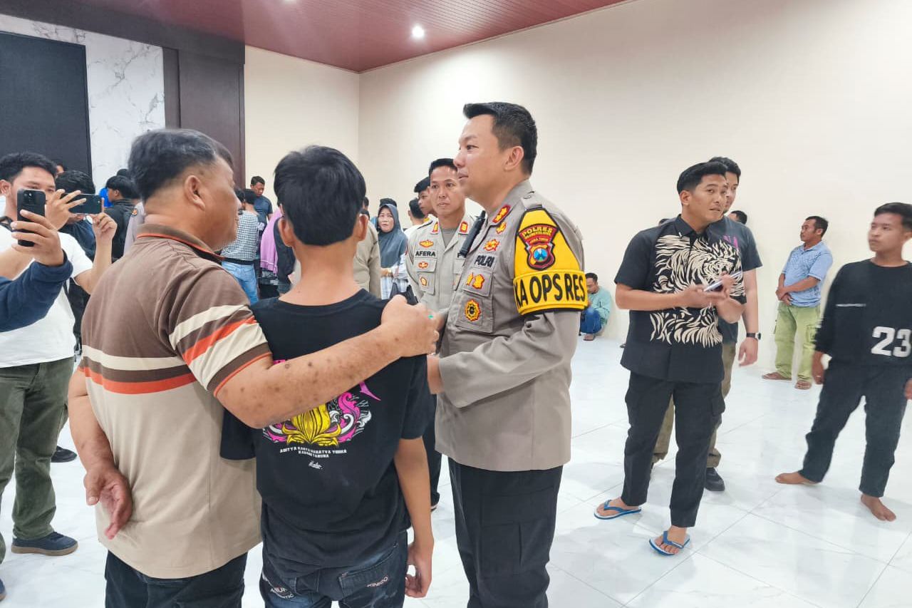 Polisi Pulangkan 49 Remaja yang Diamankan saat Hendak Demo di Mojokerto