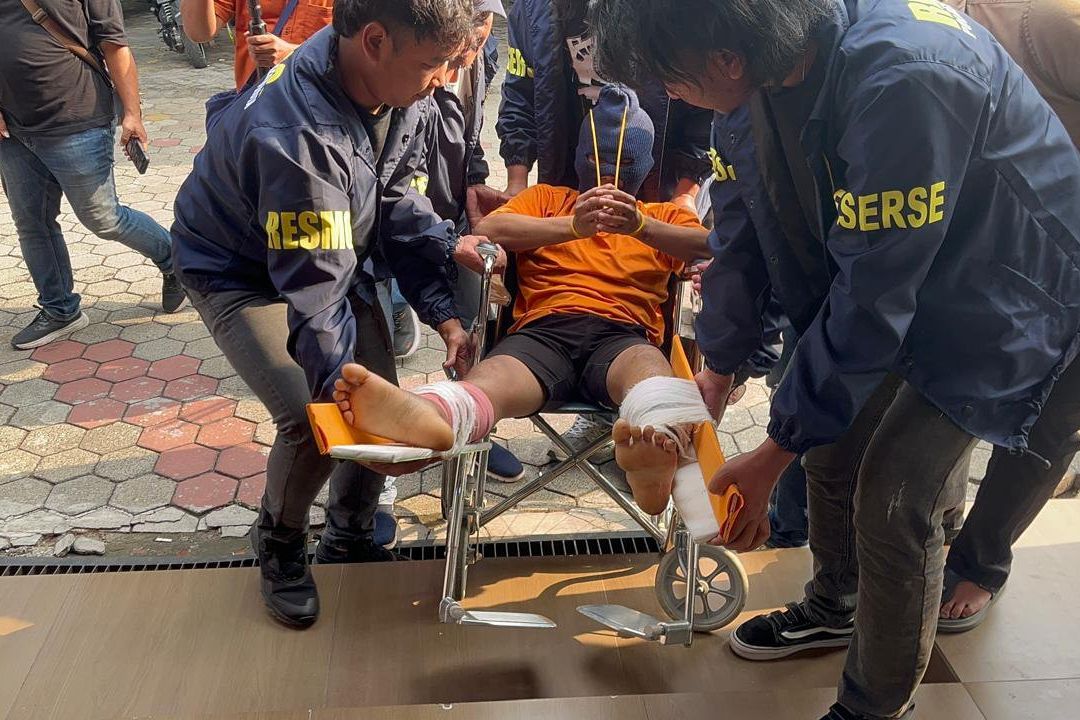 Berusaha Kabur, Residivis Curanmor di Mojokerto Terpaksa Ditembak