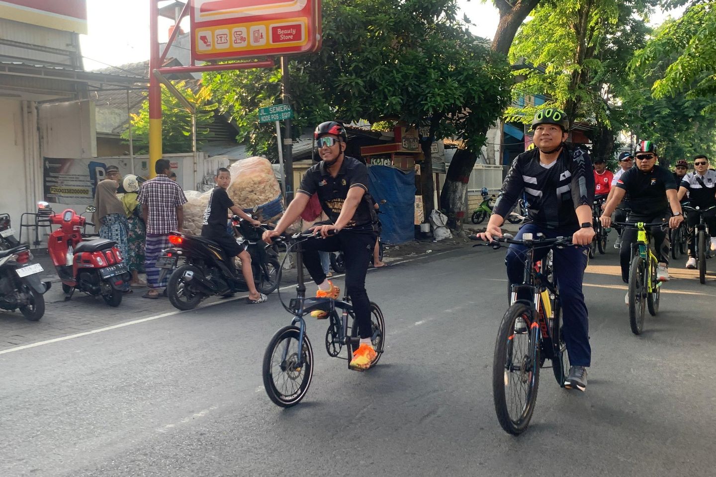 Kapolres Mojokerto Kota Gowes Sapa Warga, Pantau Langsung Situasi Kamtibmas