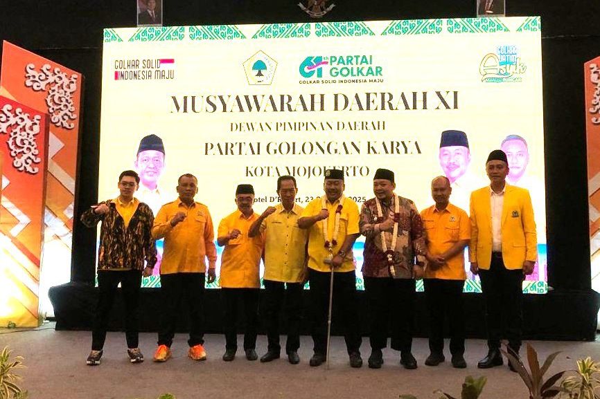 Agus Wahjudi Resmi Pimpin Golkar Kota Mojokerto Periode 2025-2030