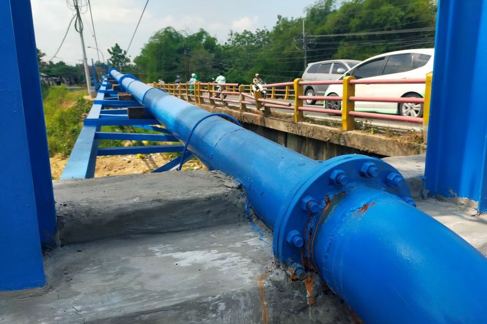 Proyek Baru Rampung, Pipa Transmisi PDAM Trunojoyo Sampang Berkarat