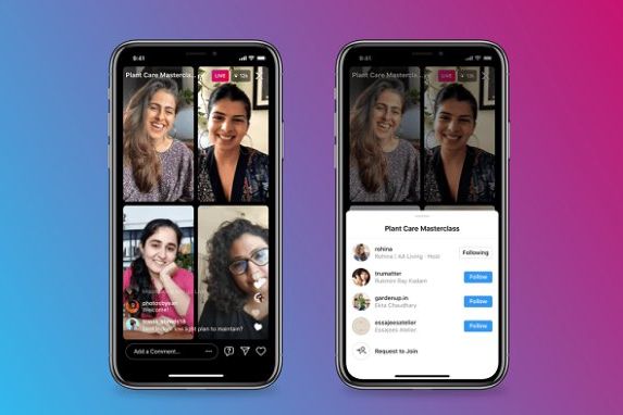 Fitur Baru Instagram, Siaran Langsung Bisa 4 Orang