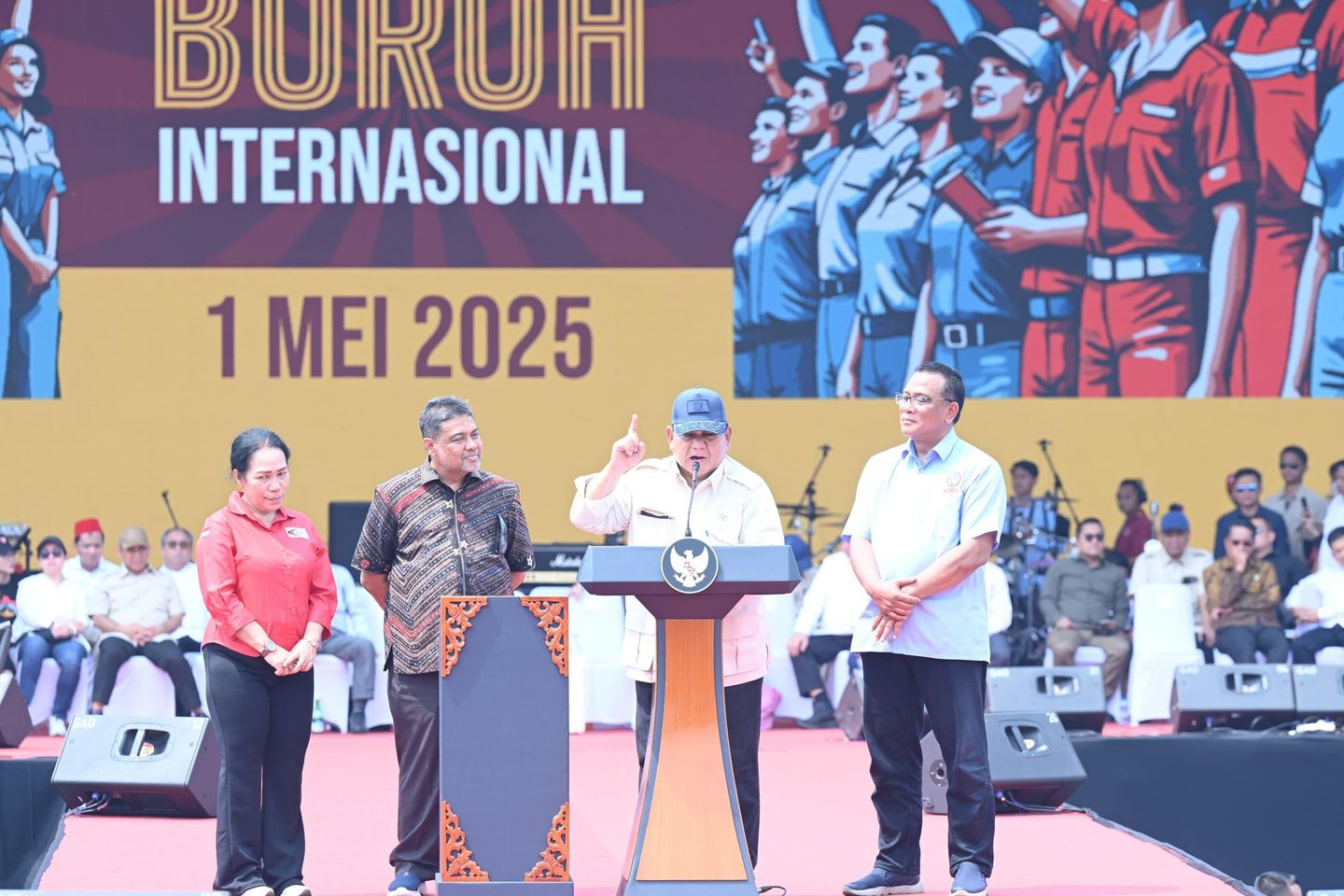 May Day, Prabowo Janji Bentuk Satgas PHK dan Dewan Kesejahteraan Buruh Nasional