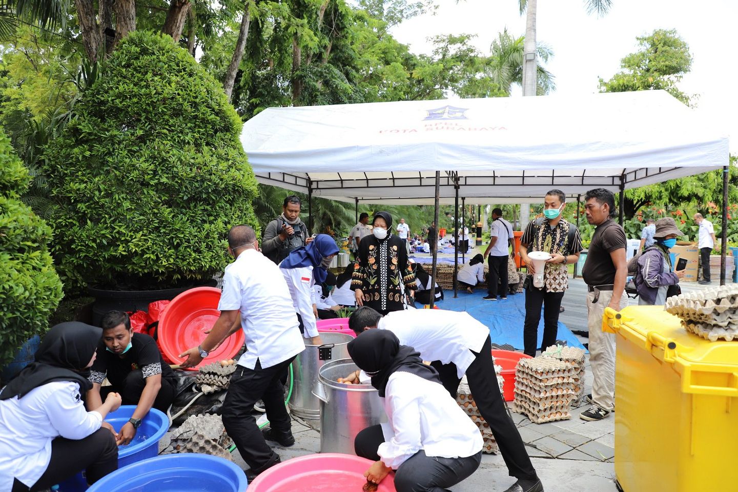 Pemkot Surabaya Dirikan Posko dan Dapur Umum Covid-19