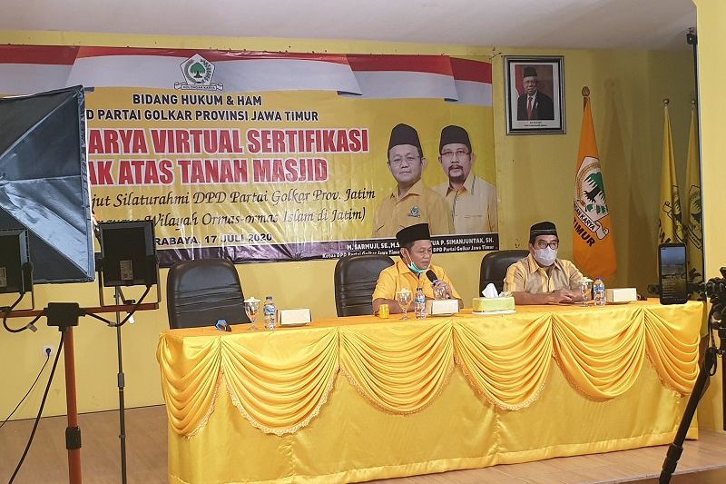Golkar Jatim Siap Dampingi Pengurusan Sertifikasi Tanah Wakaf
