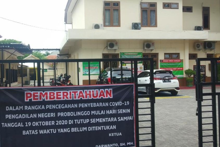 4 Pegawai Terpapar Covid-19, PN Kota Probolinggo Ditutup Sementara