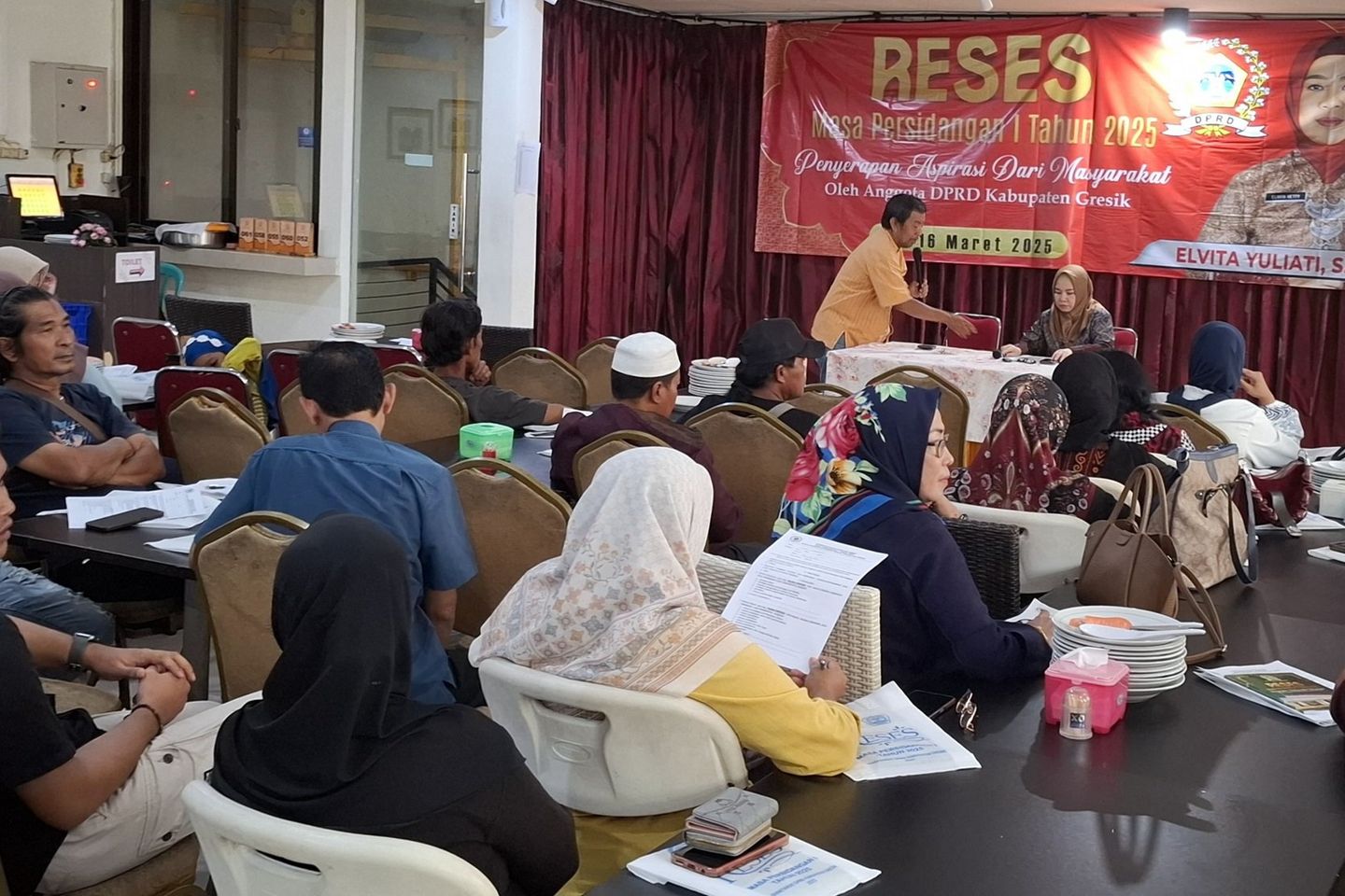 Wakil Ketua Komisi A DPRD Gresik Elvira Vetty Serap Aspirasi Masyarakat
