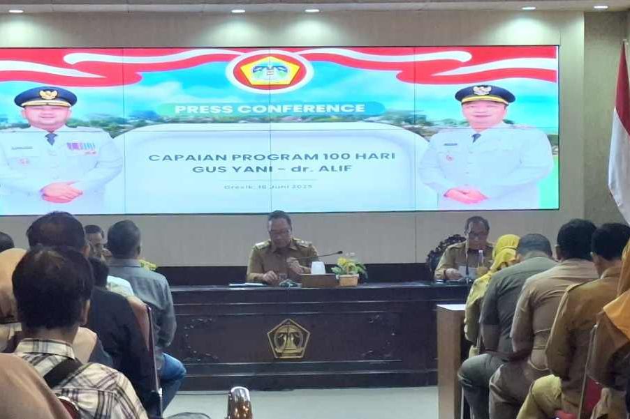100 Hari Kerja Bupati dan Wakil Bupati Gresik Berakhir, Ini Capaiannya