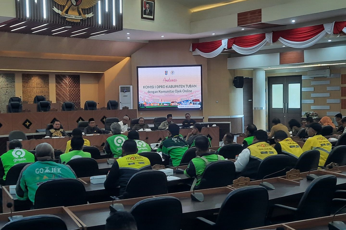 Audiensi dengan DPRD, Ojol Tuban Minta BPJS Ketenagakerjaan Gratis