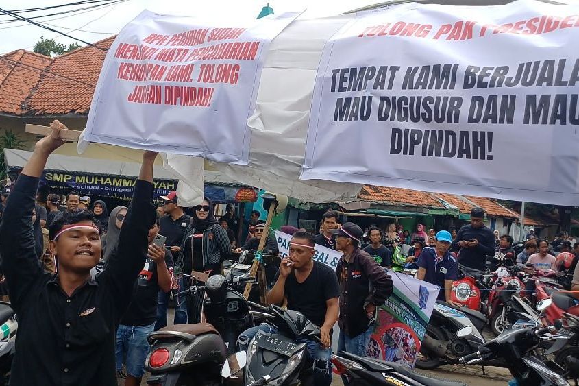 Ogah Relokasi, Tukang Jagal Sapi Gelar Aksi Mogok Kerja dan Unjuk Rasa