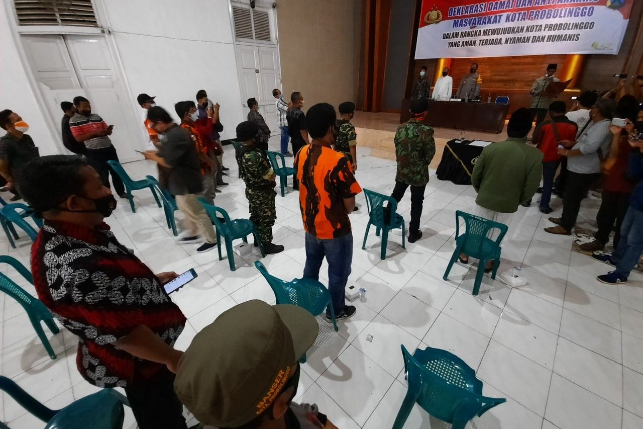 Cegah Aksi Demo Penolakan UU Cipta Kerja Anarkis, Polisi Kumpulkan Ormas dan Sekolah