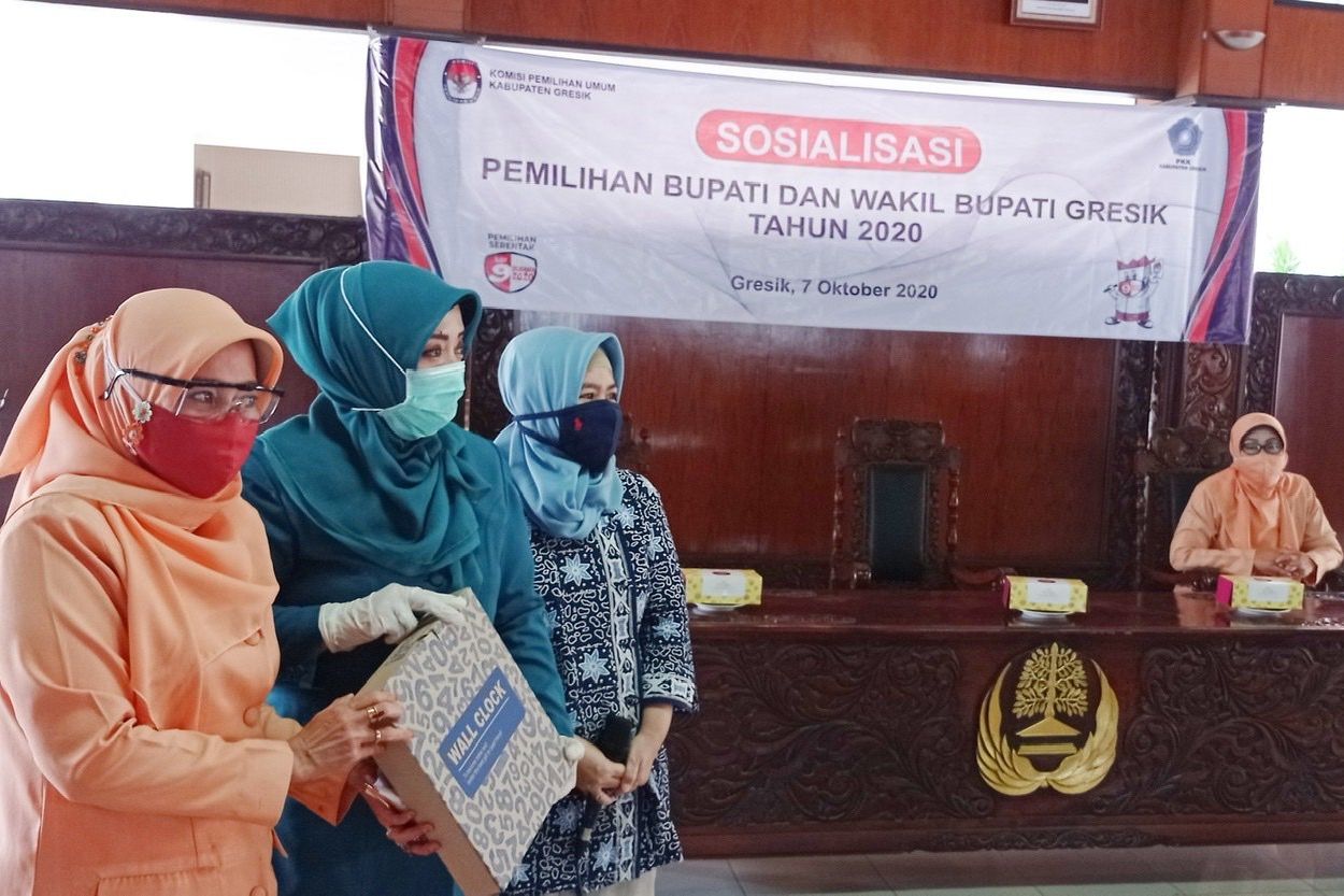 Sosialiasikan Pilkada, KPU Gresik Gandeng TP PKK