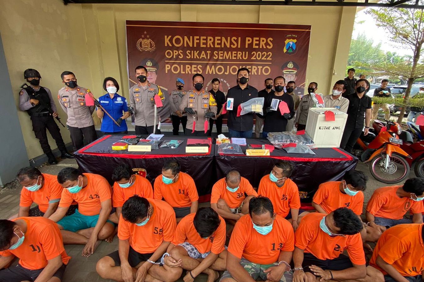 Dua Pekan, Polres Mojokerto Ringkus 30 Pelaku Kejahatan