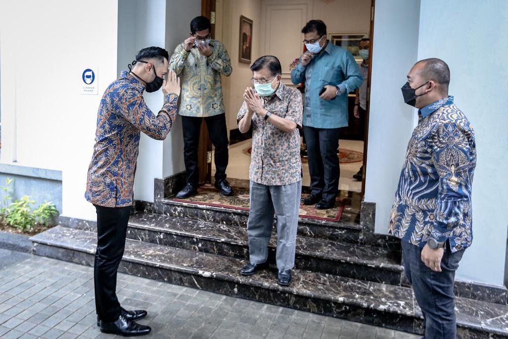 AHY Datangi JK, Soal Kisruh Partai Demokrat?