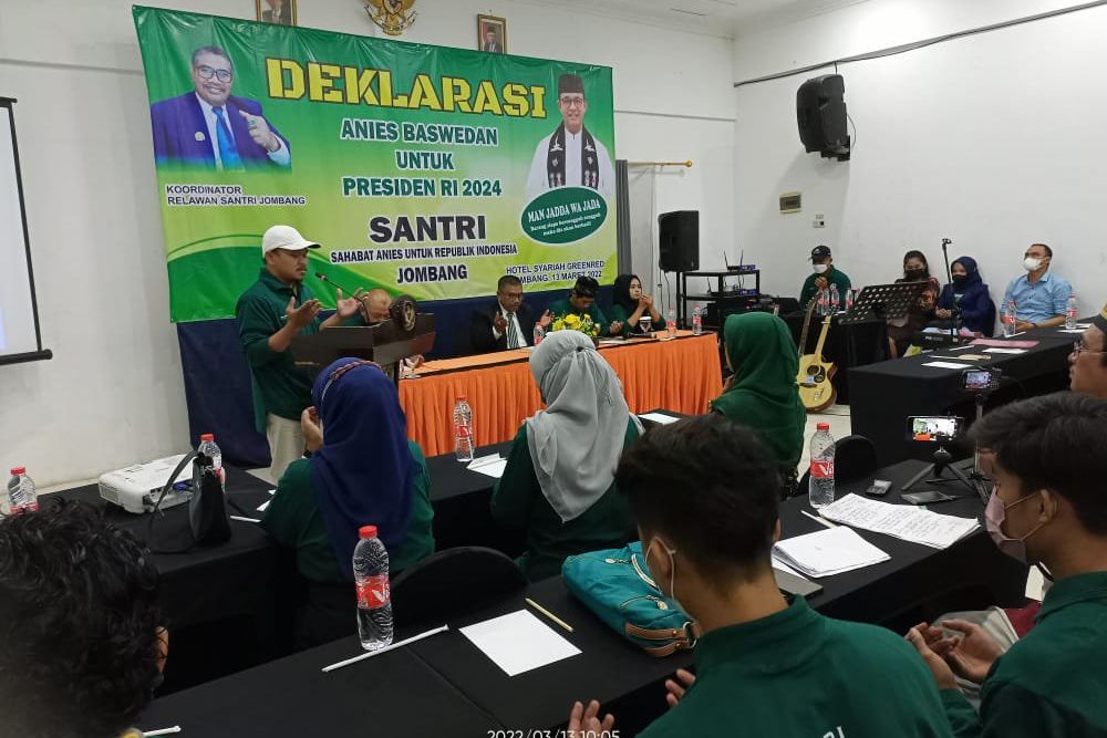 Santri Jombang Dukung Anies Baswedan Maju Pilpres 2024