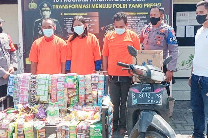 Bobol Warung Kopi Terekam CCTV, Warga Tiga Pencuri Asal Sidoarjo dan Gresik Diringkus Polisi