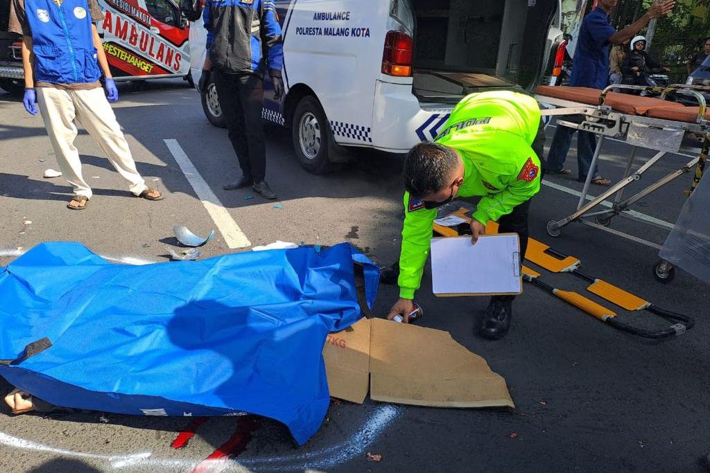 Kecelakaan di Tlogomas Malang, Mahasiswa Asal Surabaya Meninggal Tertabrak Bus 