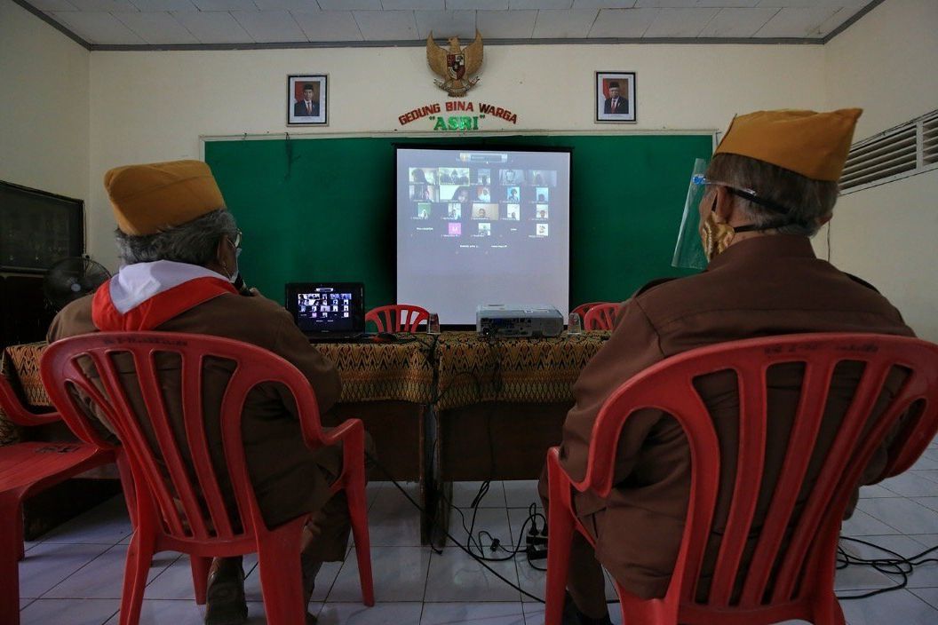 Gelar Veteran Mengajar via Virtual, Dinsos dan Dispendik Terus Tumbuhkan Semangat 45