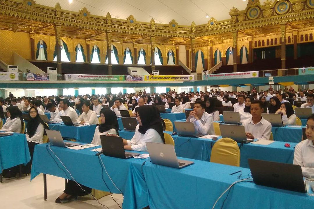 Tes Tulis CPNS Pemprov Jatim Dimulai, Wajah Peserta Diperiksa