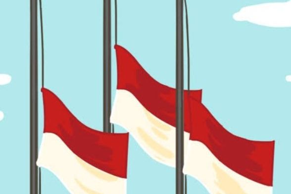 Try Sutrisno Mangkat, Pemerintah Instruksikan Pengibaran Bendera Setengah Tiang
