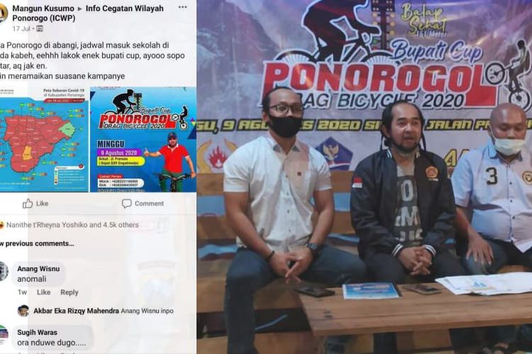 Drag Bicycle Ponorogo di Tengah Pandemi Covid-19 Jadi Serbuan Warganet
