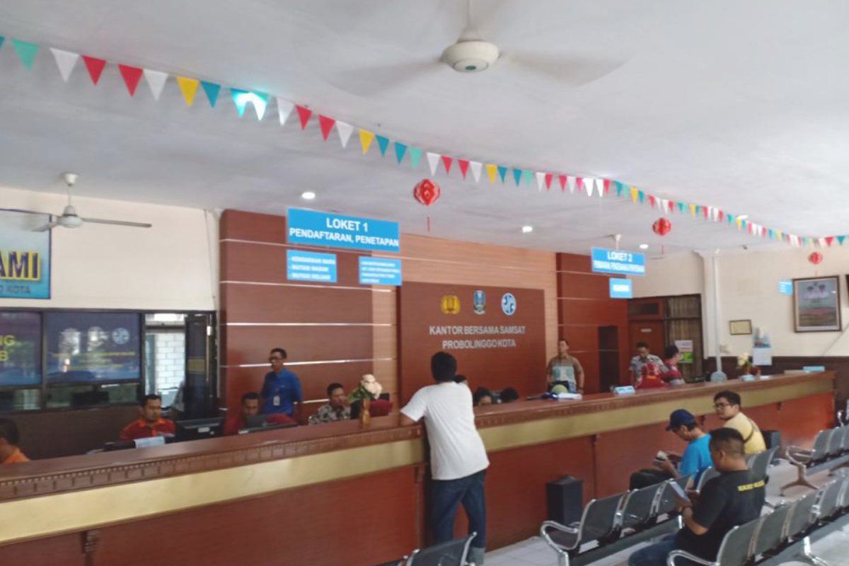 Hari Terakhir Pemutihan Pajak di Kantor Samsat Kota Probolinggo Sepi