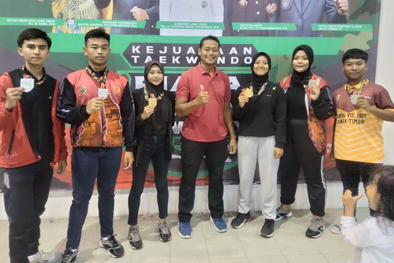 8 Atlet Taekwondo Asal Kabupaten Mojokerto Raih Emas di Kejuaraan Piala Pangdam V Brawijaya