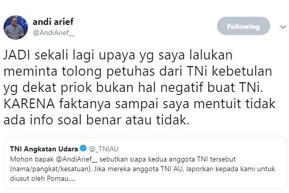 Twitwar Andi Arief vs Airmin Soal Hoaks Surat Suara Dicoblos